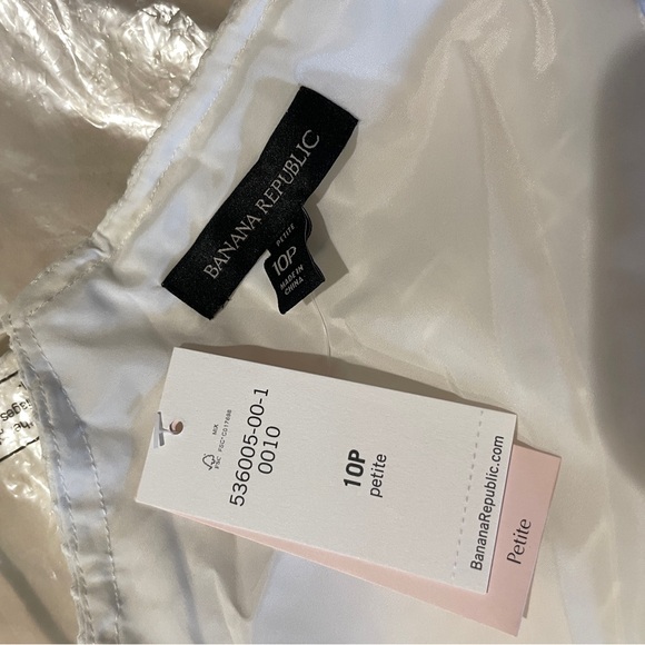 Banana Republic White Sundress Size 10P NWT - Picture 4 of 4
